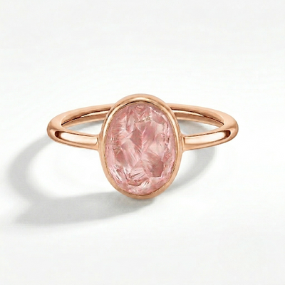 Raw Rose Quartz Ring — Self-Love, Compassion & Heart Healing