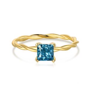 blue gold ring