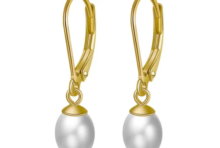 Pearl Hoops Gold