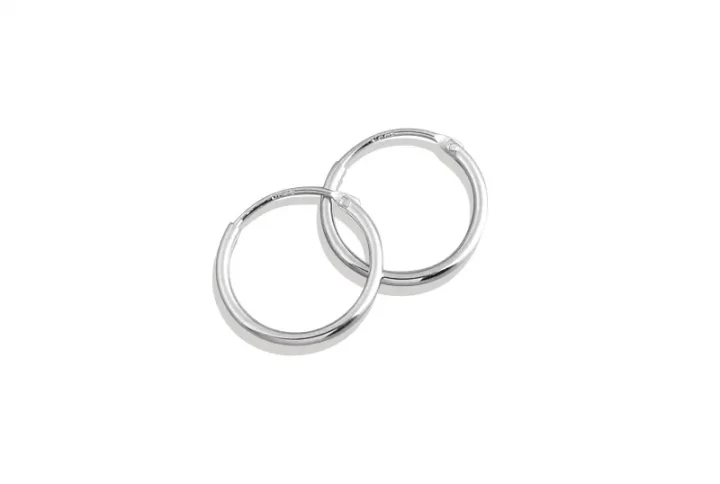 Classic Sterling Silver Hoops Earrings