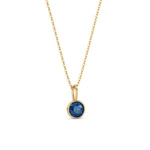 September Birthstone Necklace Solitaire